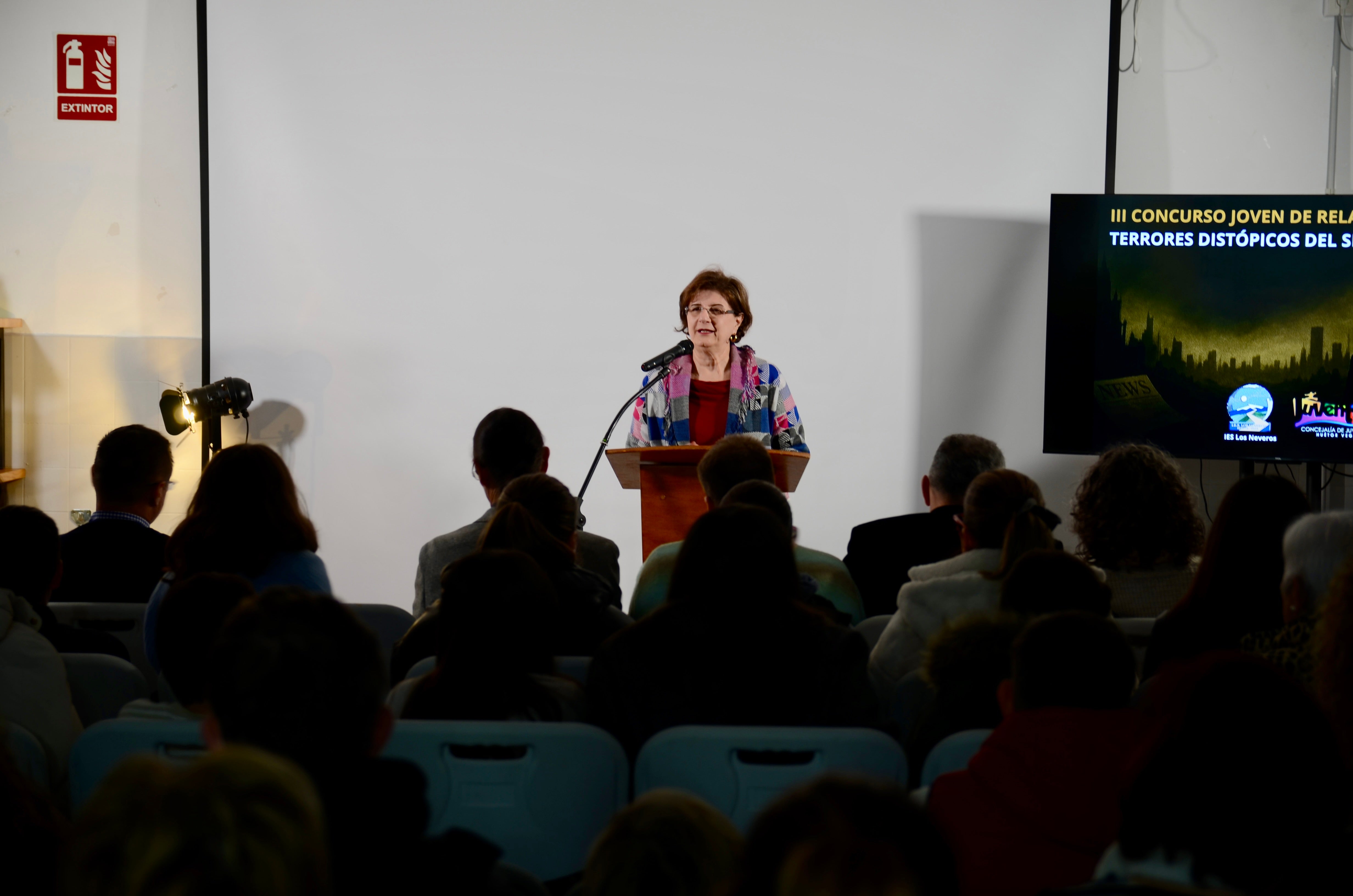 Angustias Sánchez, jefa del departamento de Lengua y presidenta del jurado.