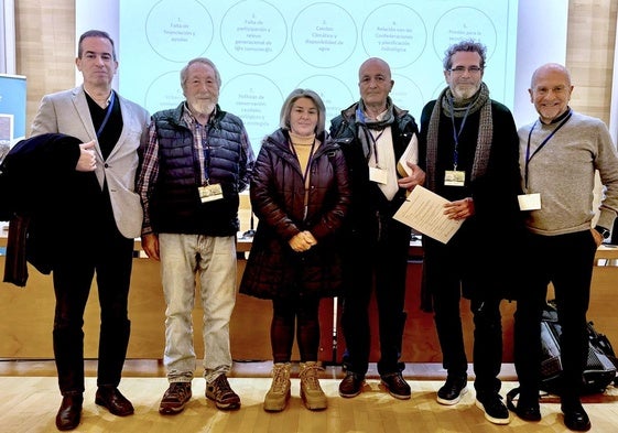 Sergio Morón, Antonio López, Gloria Muros, Juan Raya, Ángel Moreno y Miguel Ángel Ortega.