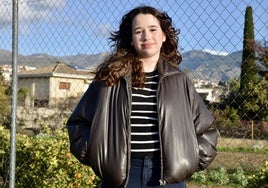 Eva, en la vega hueteña, con ganas de comenzar la etapa en Canadá.