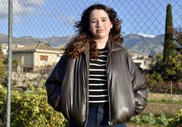 Eva, en la vega hueteña, con ganas de comenzar la etapa en Canadá.