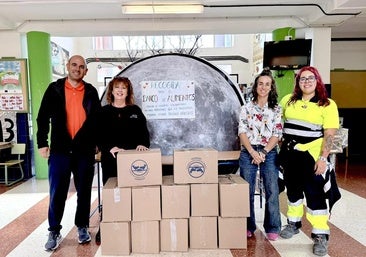 Recogida de alimentos en el CEIP Mariana Pineda de Huétor Vega.