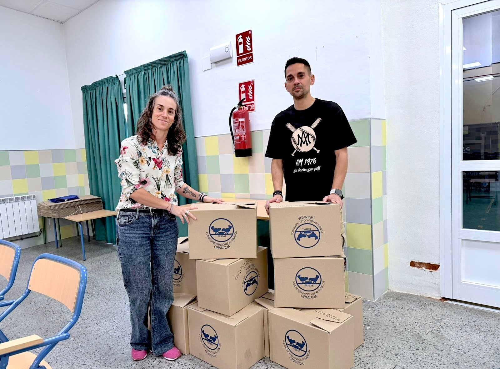 Recogida de alimentos no perecederos.