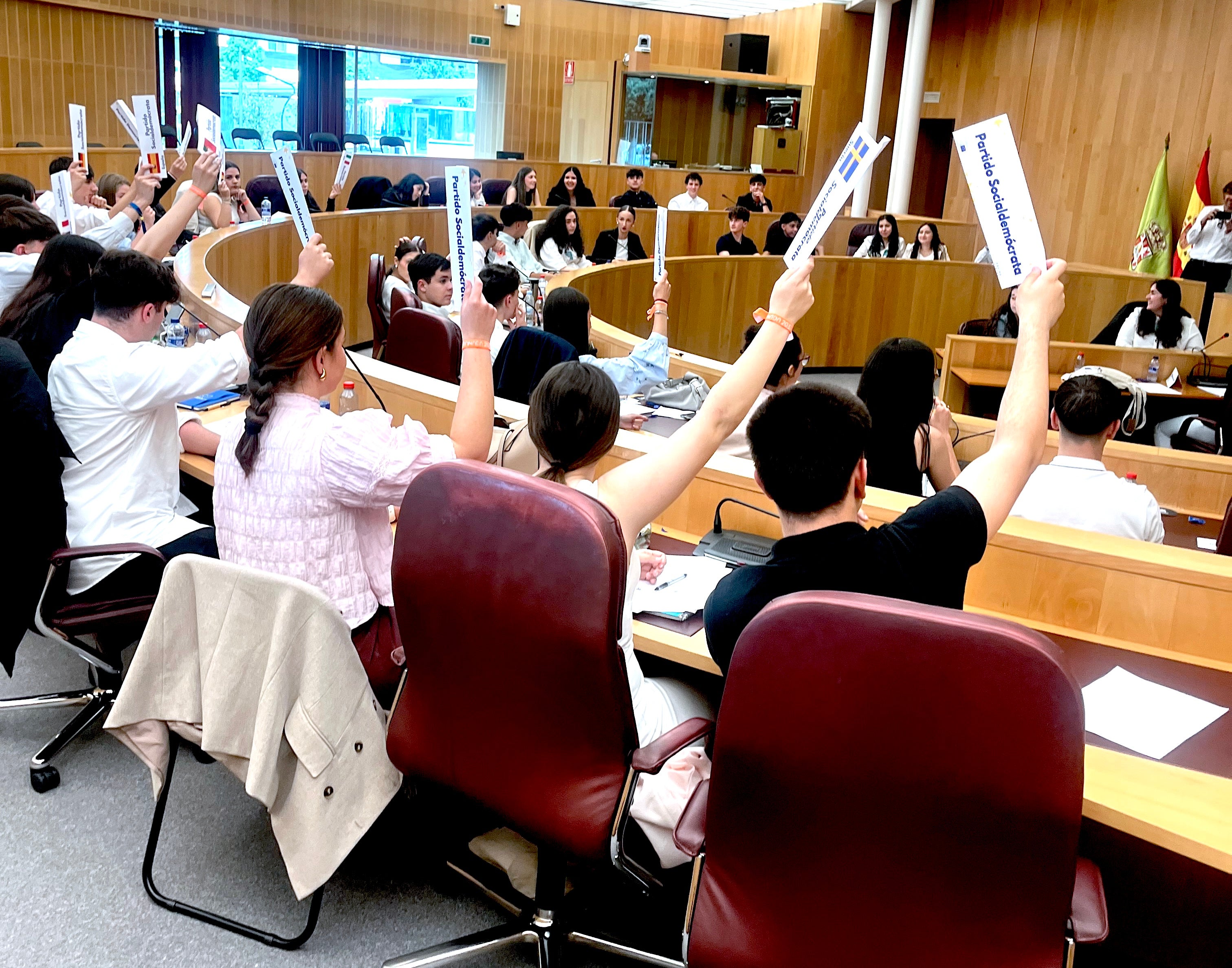 Simulación del Parlamento Europeo, en Diputación.