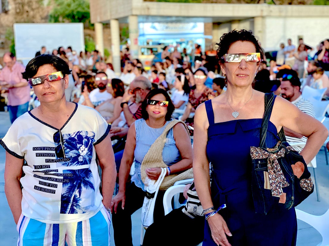Huétor Vega fue un lugar privilegiado para ver el eclipse
