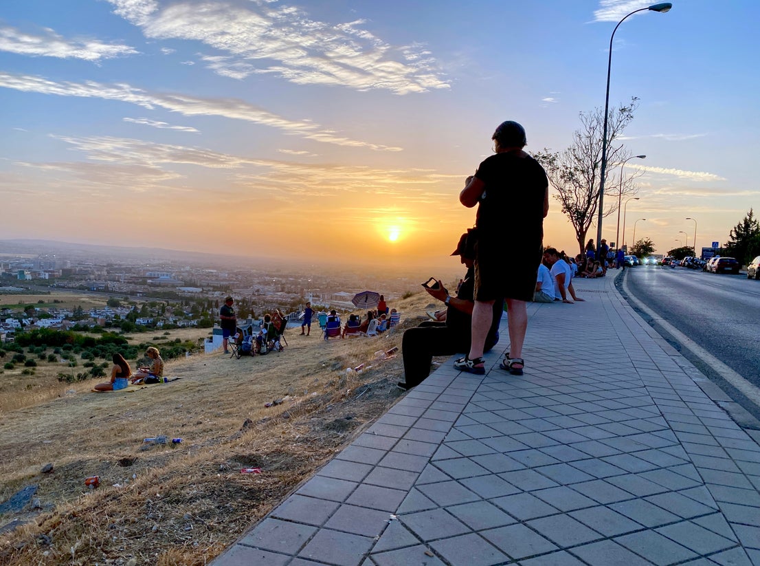 Huétor Vega fue un lugar privilegiado para ver el eclipse