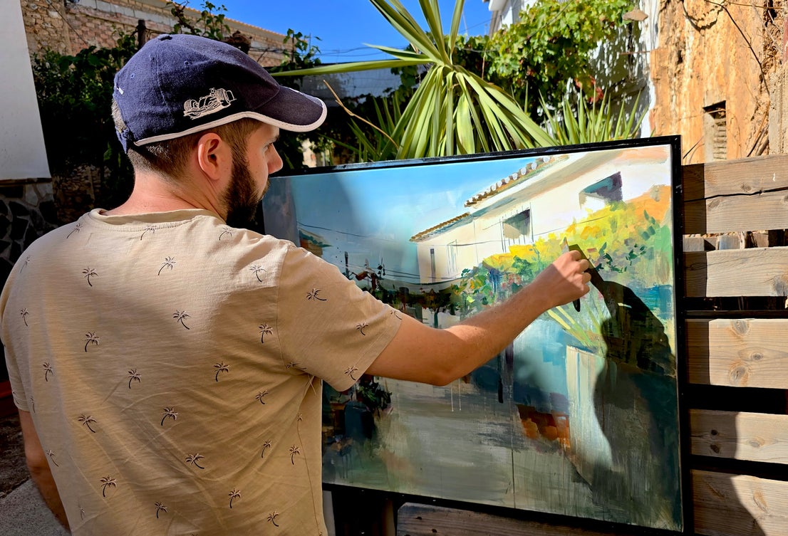 El Concurso de Pintura Rápida de Huétor Vega sublima la belleza del pueblo