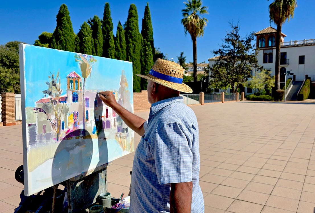 El Concurso de Pintura Rápida de Huétor Vega sublima la belleza del pueblo
