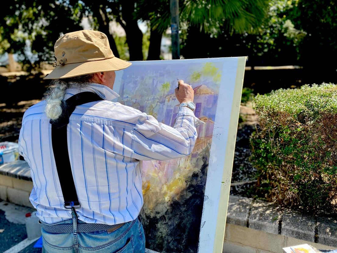 El Concurso de Pintura Rápida de Huétor Vega sublima la belleza del pueblo