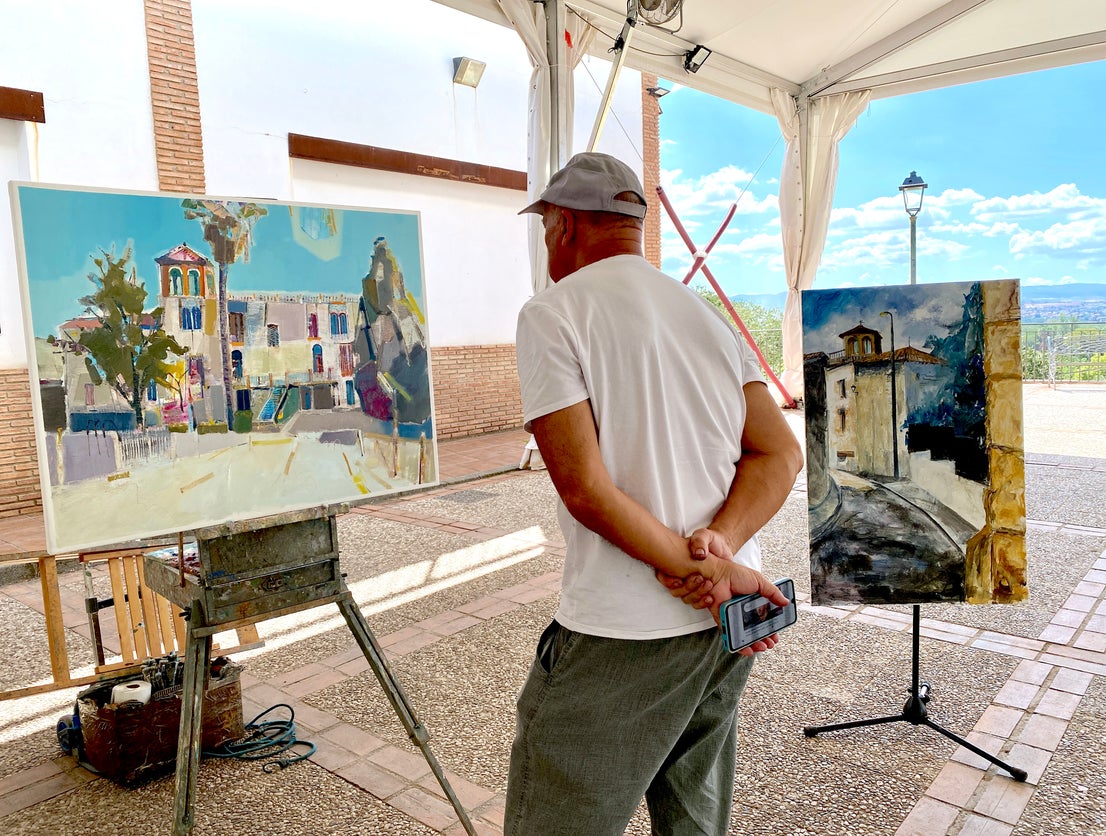 El Concurso de Pintura Rápida de Huétor Vega sublima la belleza del pueblo