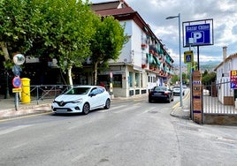 Tramo temporalmente con doble sentido en la Avenida de Andalucía.