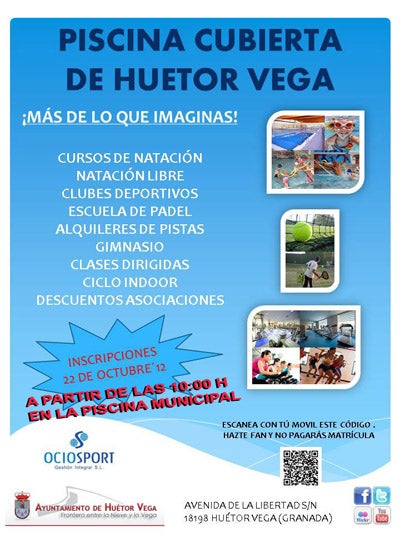 Abiertas las inscripciones para la piscina cubierta