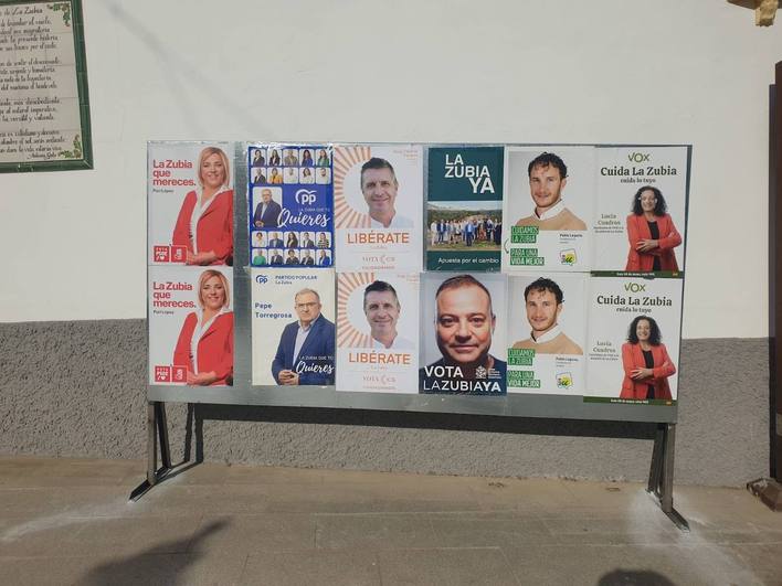 La Zubia regula la instalación de cartelería electoral para evitar ensuciar las calles