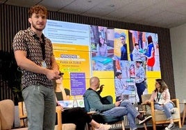 El concejal Pablo Laguna, en el Encuentro Ibérico de Presupuestos Participativos.