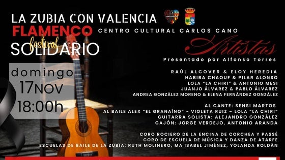 La Zubia organiza el Festival Flamenco Solidario para ayudar a los damnificados por la DANA