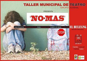 'No-más', una obra sobre el acoso escolar, clausura la temporada del taller de teatro