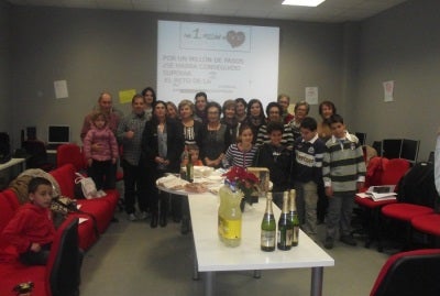 Los andarines celebran con flamenco los 4.200.000 pasos logrados
