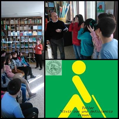 La ONCE imparte un taller sobre deficiencia visual en el Isabel La Católica