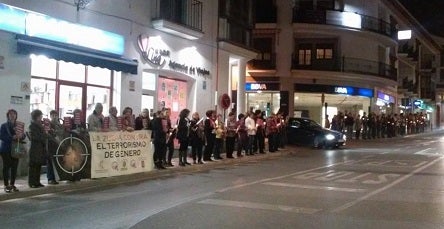 Cadena para concienciar contra la violencia de género