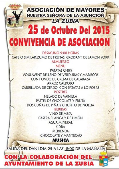Jornada de convivencia de la Asociación de Mayores Nuestra Señora de la Asunción
