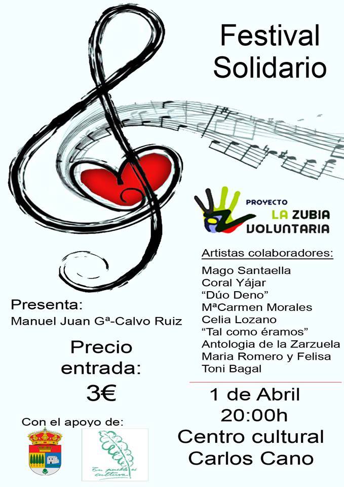 Magia, zarzuela y espectáculos en el Festival Solidario de La Zubia Voluntaria