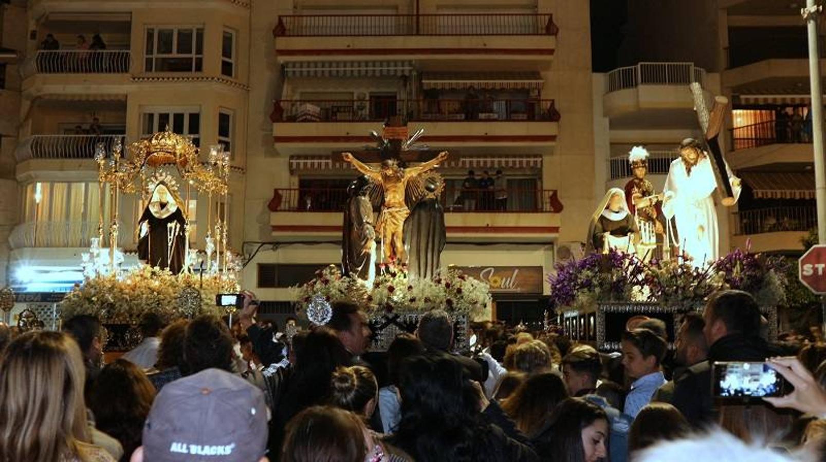 La Cofradía Santo Cristo de la Misericordia y Santísima Virgen de la Amargura (Madre de la Salud) procesionó este Miércoles Santo por las calles de Garrucha de manera muy emotiva.