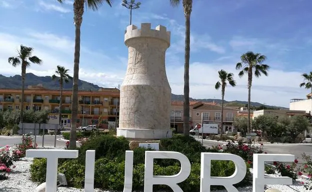 Entrada principal del municipio de Turre, ubicado en el Levante almeriense.