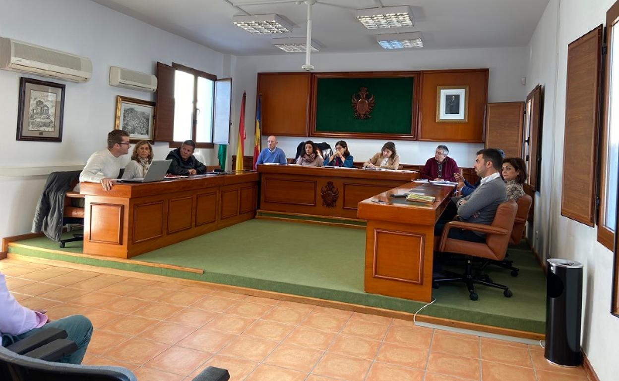 Sesión plenaria en el Ayuntamiento de Mojácar. 