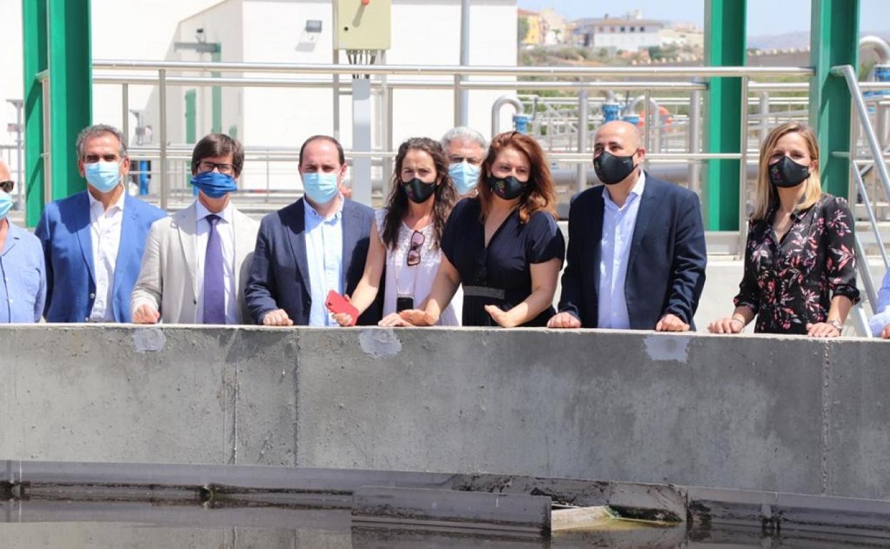 Visita Carmen Crespo EDAR de Huércal-Overa. 