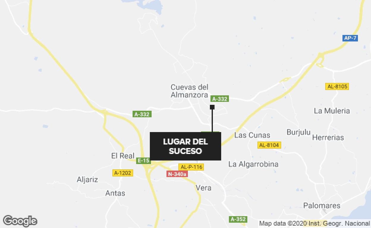 Sucesos en Almería | Rescatado tras caer por un terraplén en Cuevas del Almanzora