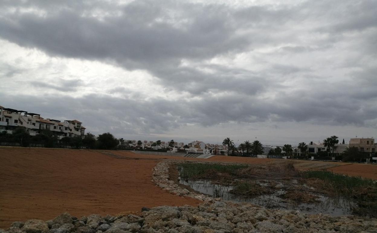 Aspecto de la Charca del Gato, espacio de alto valor medioambiental, tras las obras en la zona. 