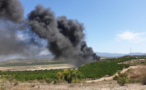 Incendio en Antas. 