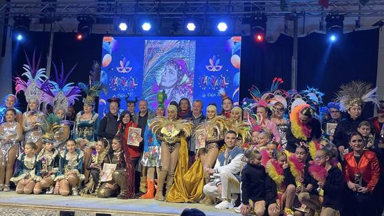 Pulpí celebra el éxito del Desfile de Carnaval con la participación de 25 peñas