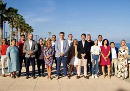 Foto de familia de todos los candidatos del PSOE de Mojácar a las municipales.