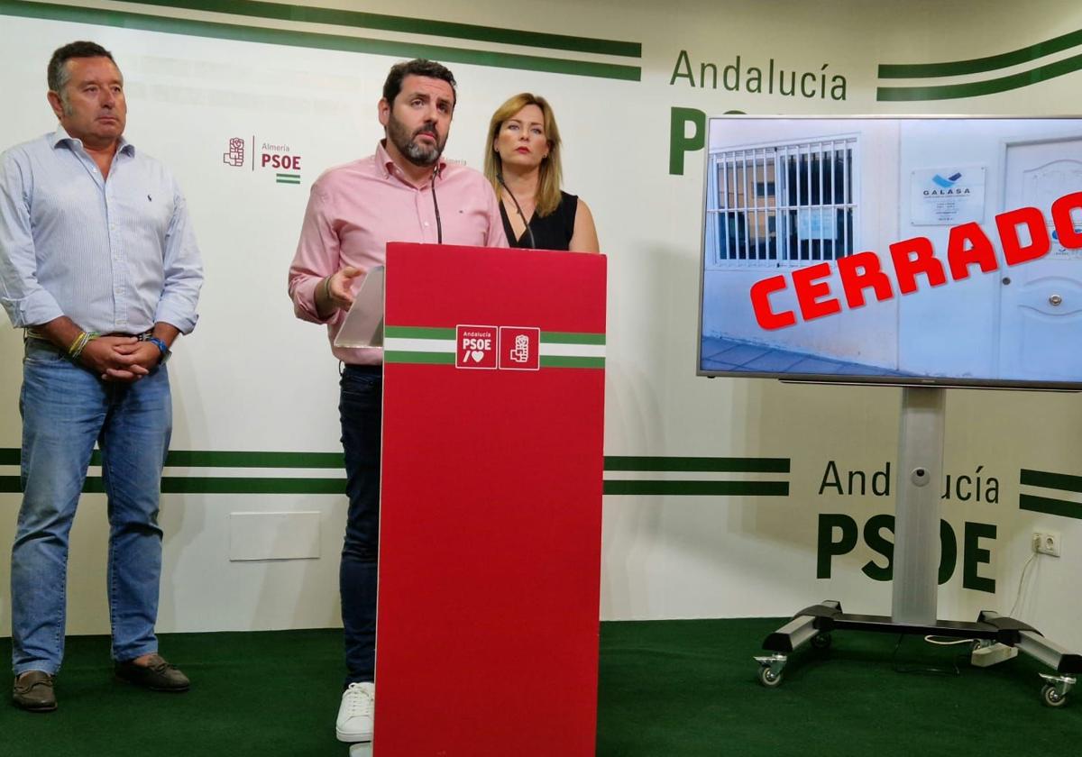 El PSOE denuncia el cierre de cuatro oficinas de Galasa que «obliga a miles de usuarios del Almanzora a desplazarse a Vera»