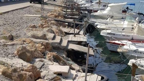 Protesta contra el proyecto de remodelación del Puerto Deportivo de Caboneras