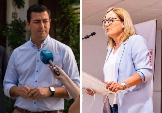 El alcalde de Níjar y la portavoz socialista.