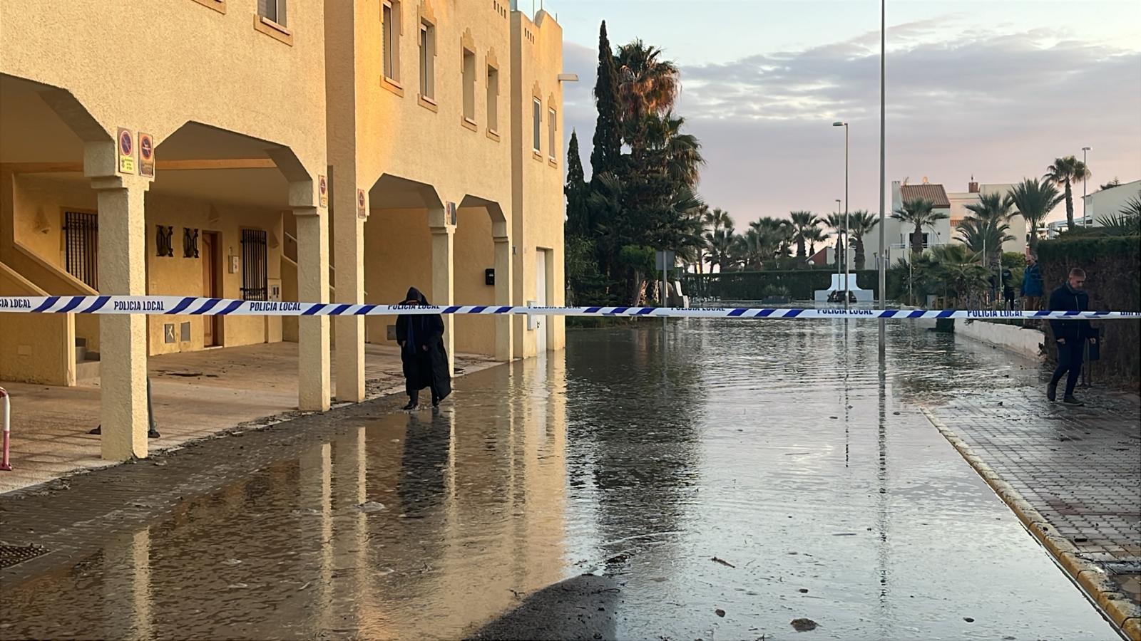 Así ha quedado Vera Playa tras el último temporal marino