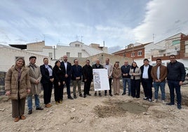 Primera piedra de la futura Casa Museo del Paso Morado de Huércal-Overa