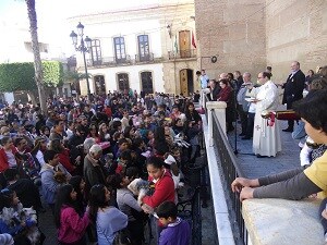 Centenares de personas y animales en Vera homenajean al patrón San Antón