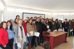 Entrega de diplomas de los cursos de animación sociocultural