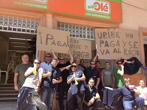 Los ex trabajadores de Uribe se manifiestan y el Grupo solicita concurso de acreedores