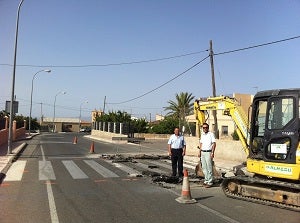 El Ayuntamiento mejora la seguridad en la travesía de Santa María de Nieva