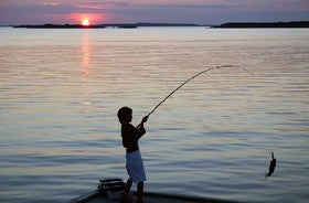Todo listo para el concurso de pesca al Chambel