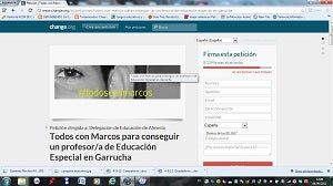 8.000 firmas de apoyo para Marcos