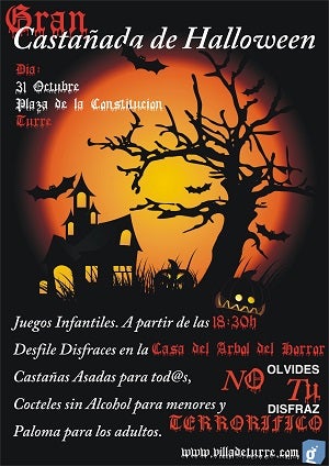 Gran castañada de Halloween en Turre