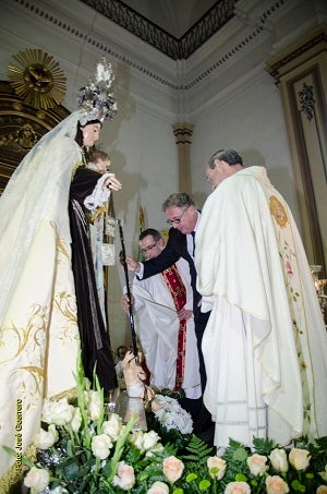 La patrona de Cuevas, la Virgen del Carmen, proclamada Alcaldesa Perpetua