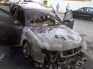 Sofocan el incendio en un vehículo estacionado en Huércal-Overa