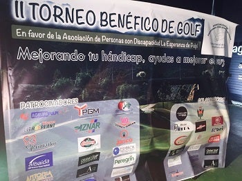 La asociación “La Esperanza de Pulpí” recibe 10.000 euros en el II Torneo Benéfico de Golf 'AguilonGolf'