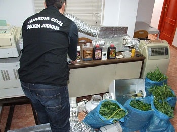 Detienen a tres jóvenes que cultivaban marihuana en Mojácar
