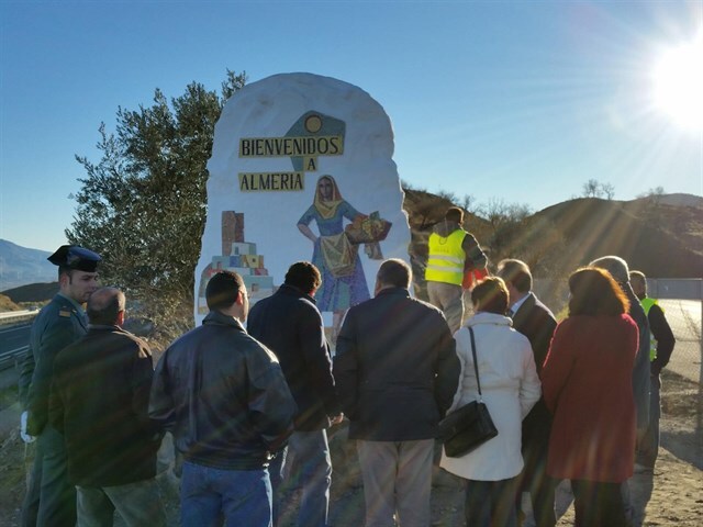 'La Mojaquera' volverá a dar la bienvenida a los usuarios que lleguen a Almería por el norte